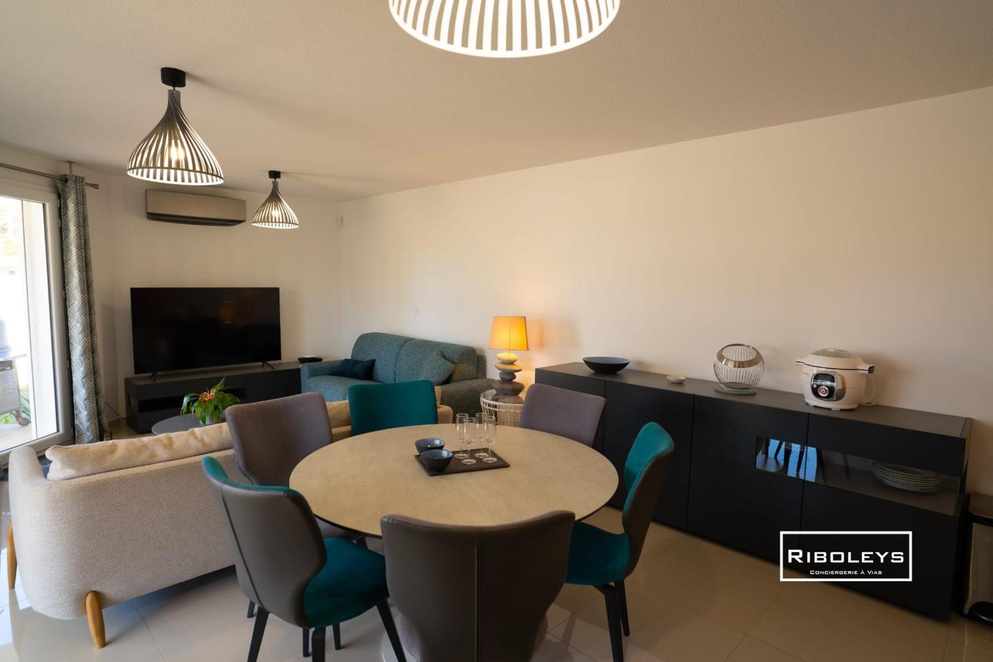 Grand T3 Neuf Climatise Avec Wifi A 100M De La Plage Vias Zewnętrze zdjęcie